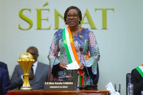 Sénat ivoirien Kandia Camara rend hommage à Bédié Son sens du