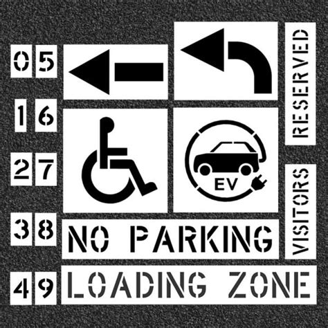 Parking Lot Stencil Kit - Pro - Roadly