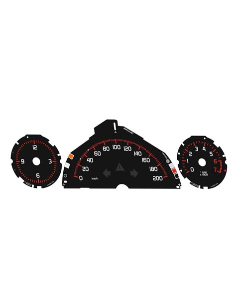 Smart Fortwo Brabus Style Speedo Dial Plates Km Hour Ensemble Complet