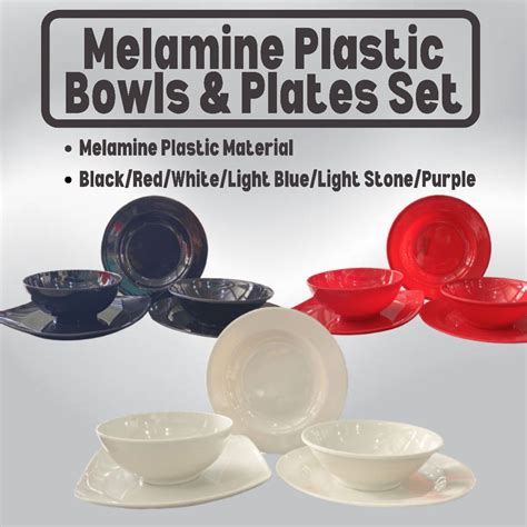 Melamine Plastic Bowls And Platessoup Bowl Salad Bowl Squareplate Flat