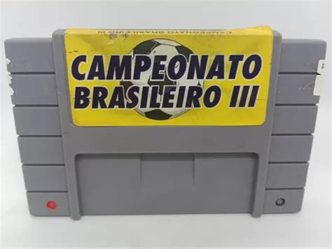 Jogo Campeonato Brasileiro 96 Super Nintendo Snes Futebol MercadoLivre