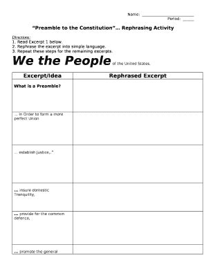 preamble template Doc Template | pdfFiller