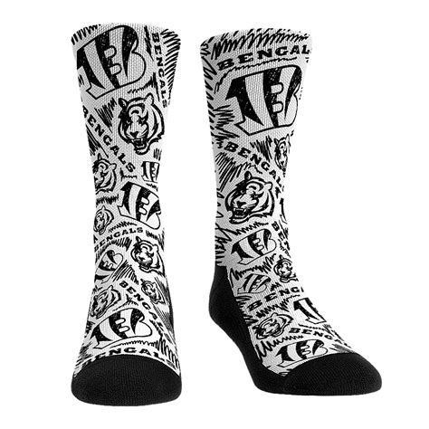 Cincinnati Bengals - Logo Sketch - NFL Socks - Rock 'Em Socks