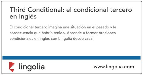 Third Conditional El Condicional Tercero En Inglés