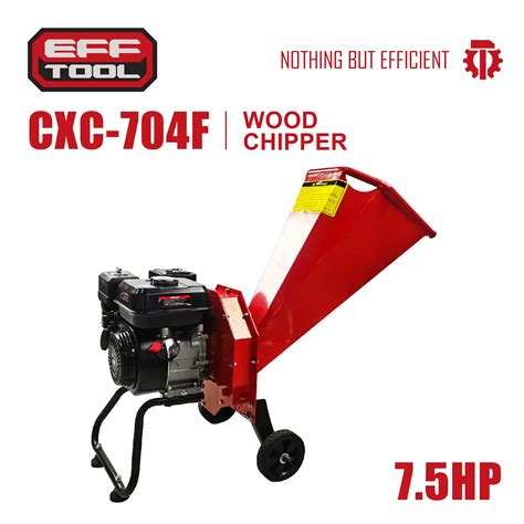 Efftool Hp Cc Gasoline Engine Powered Atv Drum Wood Chipper