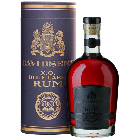 Davidsen Xo Blue Label Rum Aevin Dk Vin Spiritus