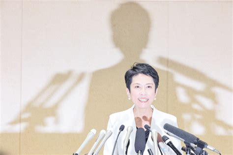 蓮舫氏「小池都政リセットへ先頭に立つ」 都知事選出馬を正式表明 [写真特集1 5] 毎日新聞