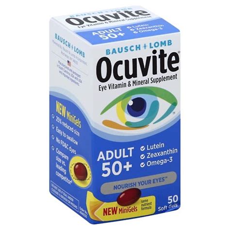 Ocuvite Eye Vitamin Adult 50 Softgels50ea Hometown Pharmacy