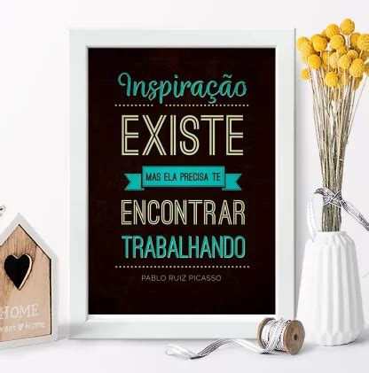 Quadro Decorativo Frase Positiva Inspiração SKU 46fr Loja da Arte