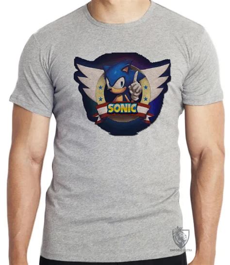 Emporio Dutra Camiseta Adulto Ou Infantil Sonic Mega Drive