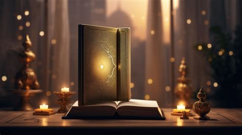 Holy Quran For Ramadan Kareem Islamic Book Mockup Background Holy Book