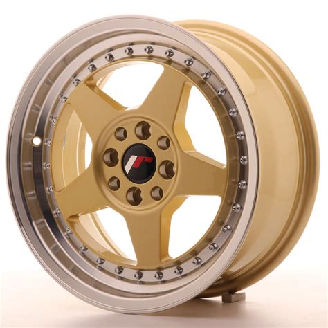 JR Wheels JR6 16x7 ET35 4x100 114 Gold