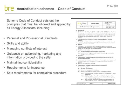 Ppt The Role Of An Accreditation Scheme And The Bre Epbd Compliance