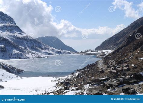 CHANGU LAKE stock image. Image of environment, sikkim - 25808047