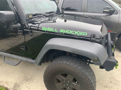 Custom Jeep Hood Decals Truck Hood Name Decal Hood Text Etsy