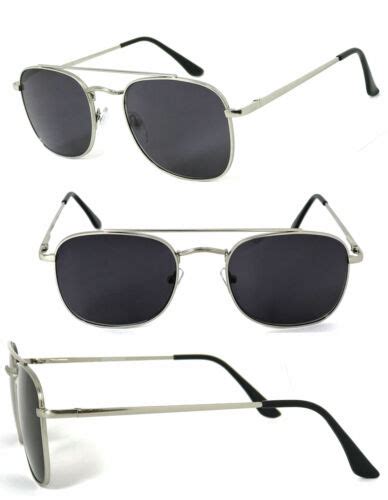 Mens Large Metal Frame Full Lens Magnified Tinted Sun Reader Reading Sunglasses Ebay