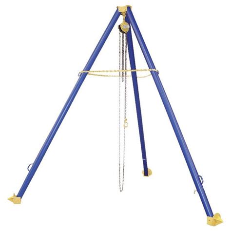 Vestil Tri Sa Tripod Hoist Stand Steel Adjustable Leg