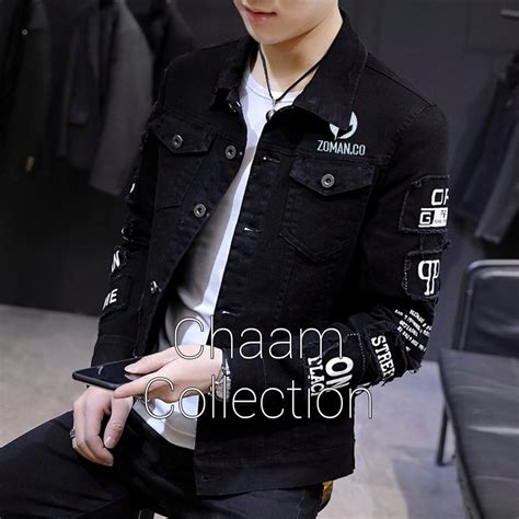 jual jaket denim pria terbaru jaket jeans warna putih jacket denim