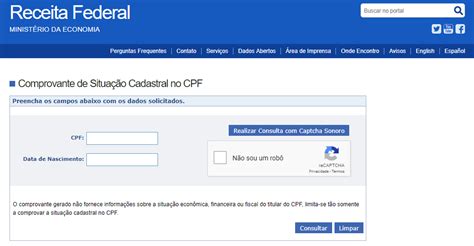 Como Consultar Seu CPF Pela Internet