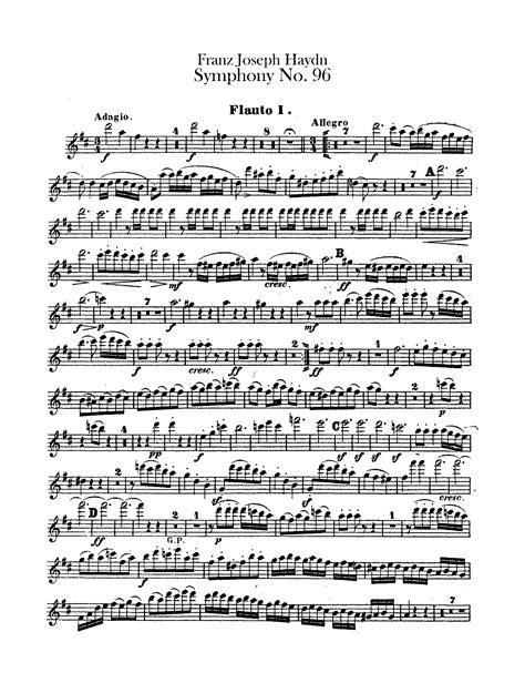 Symphony No In D Major Hob I Haydn Joseph Imslp Free Sheet