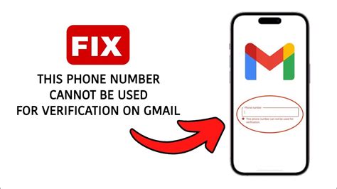 Fix This Phone Number Cannot Be Used For Verification On Gmail Account