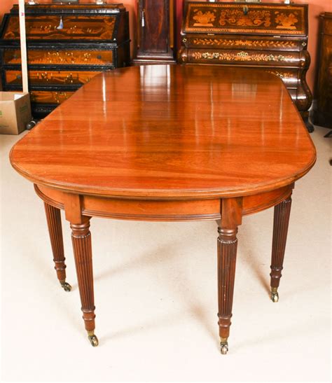 Antique 8ft Victorian Flame Mahogany Oval Extending Dining Table 19th