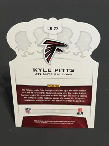 Panini Chronicles Crown Royale Rookie Cr Kyle Pitts Rc For