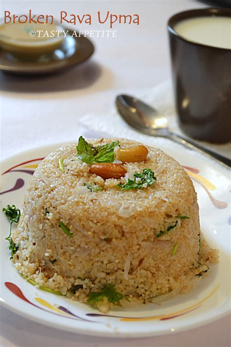 Wheat Rava Upma Godhumai Rava Upma Kichdi Tasty Appetite