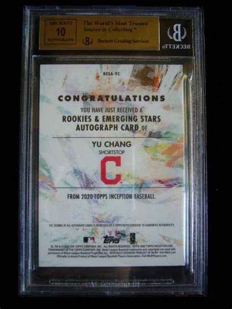 Topps Inception Rookie Emerging Magenta Bgs