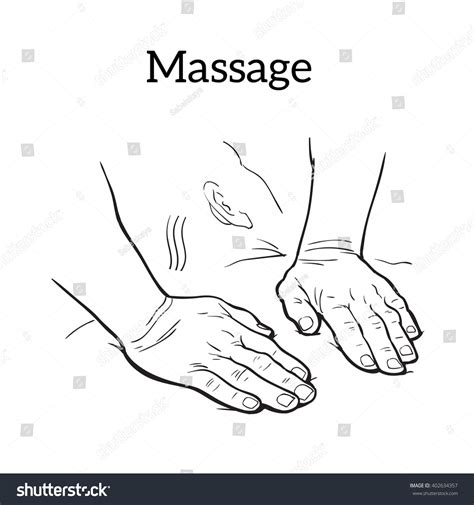 Massage Hands Vector Illustration Hands Which Stock Vector 402634357