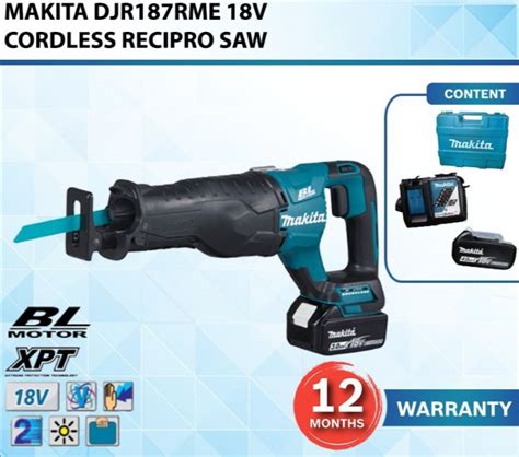 MAKITA DJR187RME 18V CORDLESS RECIPRO SAW Lazada