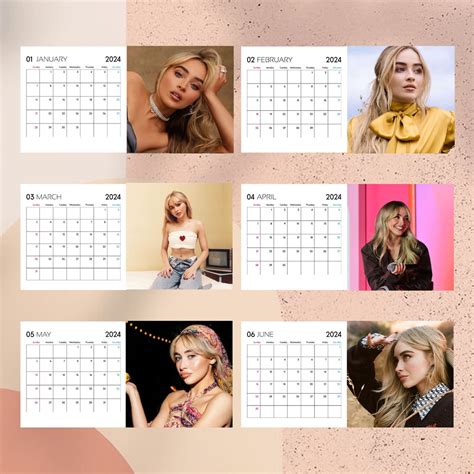 Sabrina Carpenter Calendar Sabrina Carpenter Celebrity Wall