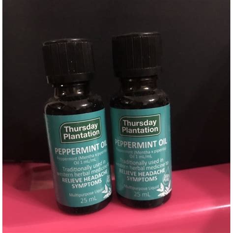 Jual Thursday Plantation Peppermint Oil 25mloriginal Shopee Indonesia