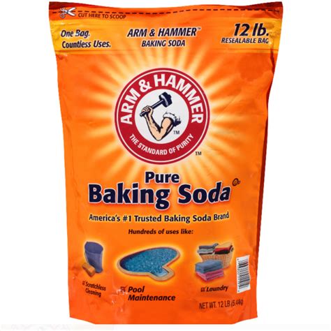 Arm And Hammer Pure Baking Soda 100 Sodium Bicarbonate 12 Lb