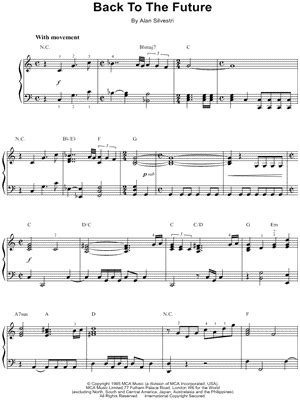 Back To The Future Sheet Music Arrangements Available Instantly