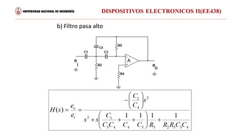 Criterios De Dise O Para Los Filtros Activos Con Plantilla Ee Pdf