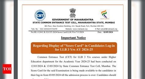 MH CET 3 Year LLB Result 2024 Declared At Cetcell Mahacet Org Here S