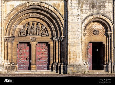 Entrance To The Abbey Church Of La Trinite Abbaye Aux Dames Caen