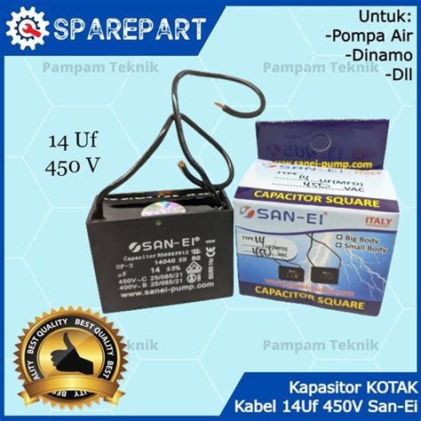 Jual Kapasitor Capasitor Uf Mikro V San Ei Kabel Kotak Kondensor