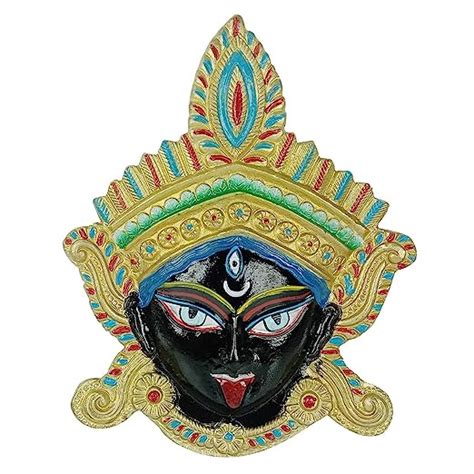 Buy Chhariya Crafts Metal Wall Hanging Maa Kali Murti Najar Battu