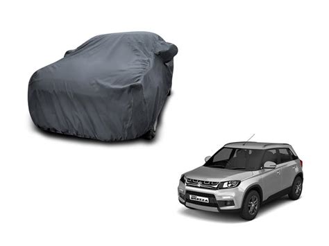 Maruti Suzuki Vitara Brezza American Grey Car Body Cover