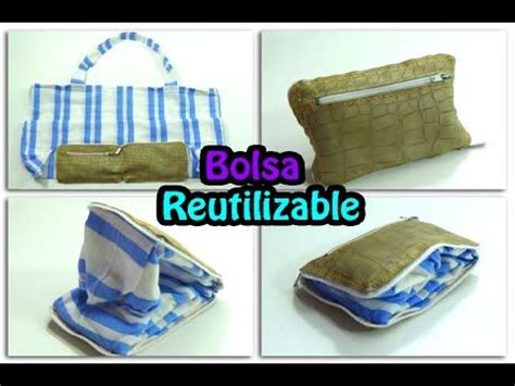 120 DIY BOLSA FUNDA REUTILIZABLE RECICLAJE DE TELA Y PIEL O POLI