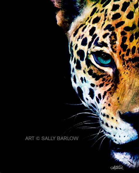 Stunning Jaguar Leopard Painting Wall Decor I Art Print Ready To Hang