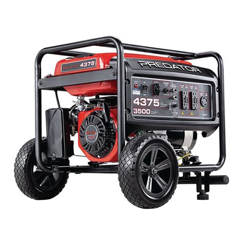 4375 Max Starting3500 Running Watts 65 Hp 212cc Generator Epa Iii With Gfci Outlet Protection