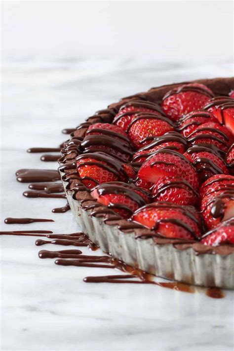 Decadent Chocolate Covered Strawberry Pie