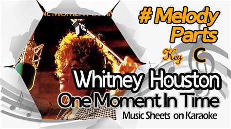 Whitney Houston One Moment In Time Melody Sheets On