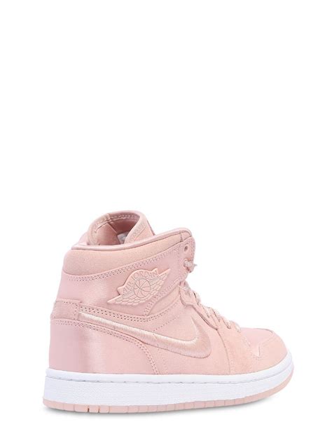 Nike Suede Air Jordan 1 Retro High Top Sneakers in Pink - Lyst