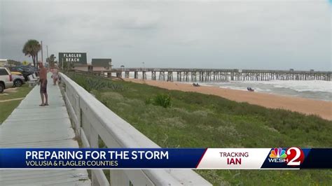 Flagler And Volusia County Beach Officials Prepare For Hurricane Ian