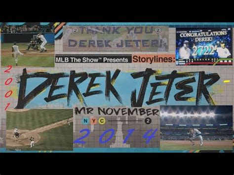 Storylines Derek Jeter Moments Mlb The Show Youtube