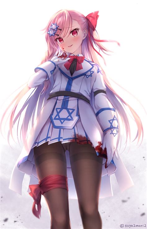 Safebooru Girl Ass Visible Through Thighs Bangs Belt Blood Blood On